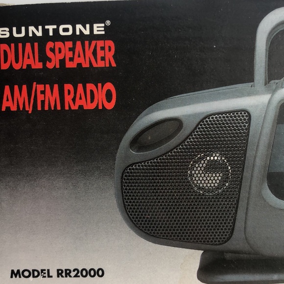 Beach radio vintage/ Retro miniature boombox Suntone Dual speaker radio - Picture 5 of 9